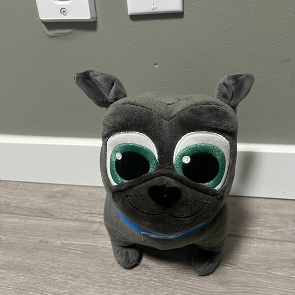 Disney Store Puppy Dog Pals Bingo Plush Grey Stuffed Animal 10" - Picture 1 of 9